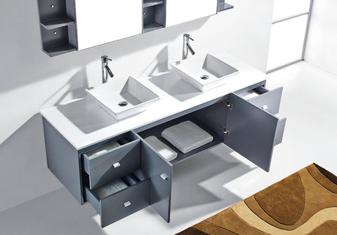 Image of Clarissa 72" Double Bathroom Vanity MD-409-G-ES