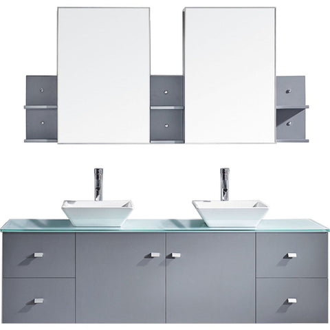 Image of Clarissa 72" Double Bathroom Vanity MD-409-G-GR