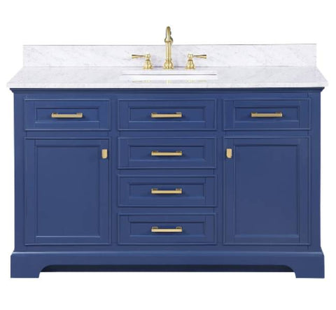 Image of Design Element Milano 48" Blue Single Rectangular Sink Vanity ML-48-BLU