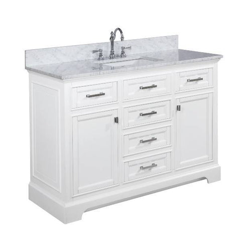 Image of Design Element Milano 48" White Single Rectangular Sink Vanity ML-48-WT ML-48-WT