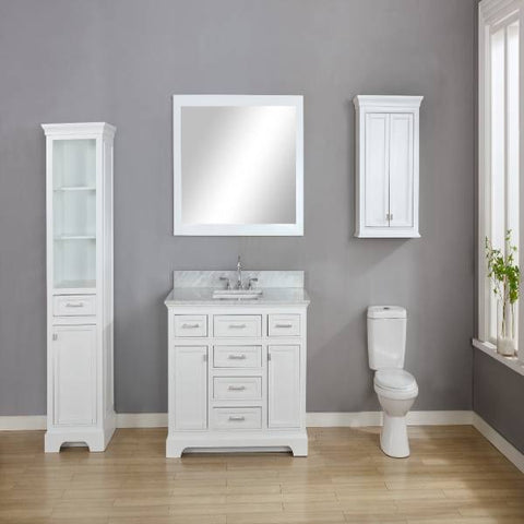 Image of Design Element Milano 48" White Single Rectangular Sink Vanity ML-48-WT ML-48-WT