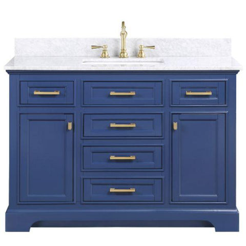 Image of Design Element Milano 54" Blue Single Rectangular Sink Vanity ML-54-BLU