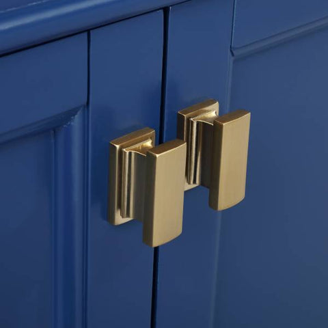 Image of Design Element Milano 72" Blue Double Rectangular Sink Vanity ML-72-BLU