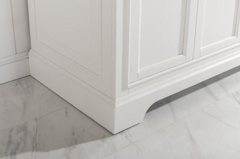 Image of Design Element Milano 72" White Double Rectangular Sink Vanity ML-72-WT ML-72-WT