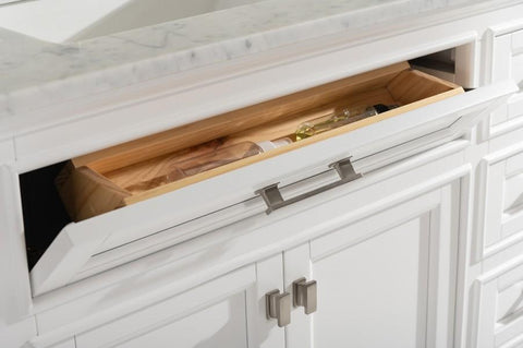 Image of Design Element Milano 72" White Double Rectangular Sink Vanity ML-72-WT ML-72-WT