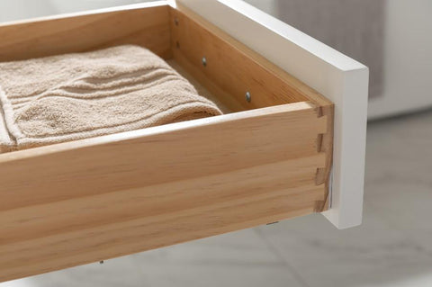 Image of Design Element Milano 72" White Double Rectangular Sink Vanity ML-72-WT ML-72-WT