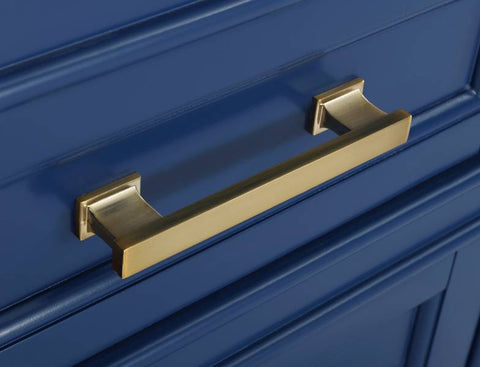 Image of Design Element Milano 84" Blue Double Rectangular Sink Vanity ML-84-BLU