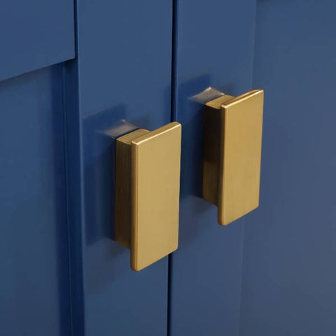 Image of Design Element Valentino 48" White Single Rectangular Sink Vanity V01-48-BLU V01-48-BLU