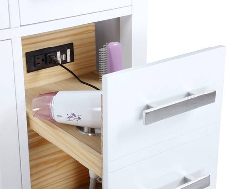 Image of Design Element Valentino 48" White Single Rectangular Sink Vanity V01-48-WT V01-48-WT