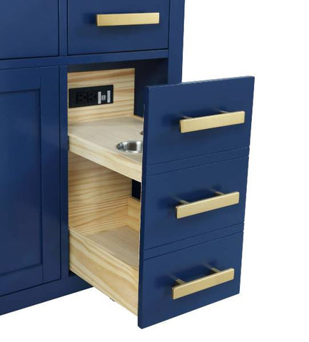 Image of Design Element Valentino 54" Blue Single Rectangular Sink Vanity V01-54-BLU V01-54-BLU