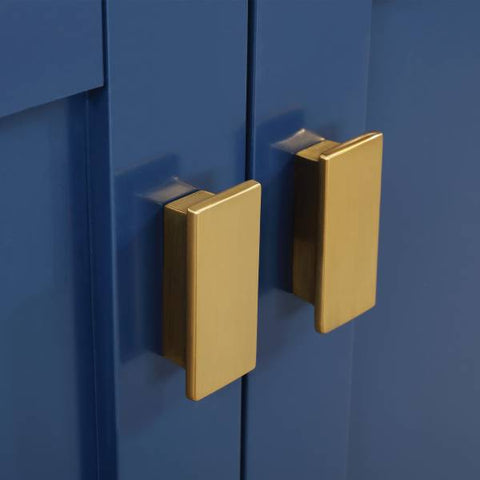 Image of Design Element Valentino 60" Blue Double Rectangular Sink Vanity V01-60-BLU