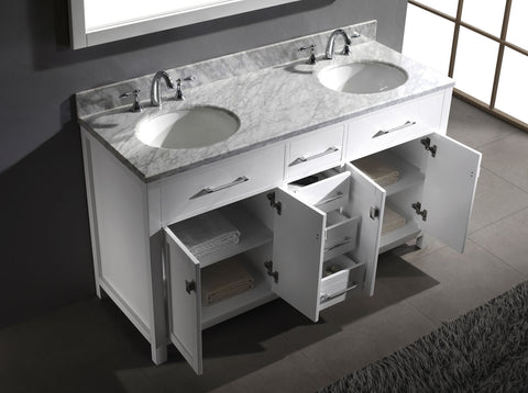 Image of 60" Double Bathroom Vanity