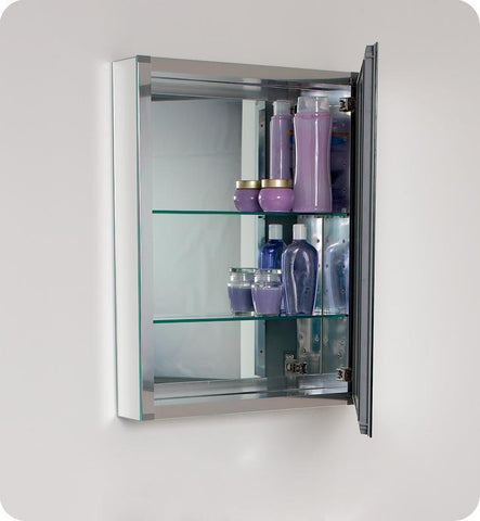 Image of Fresca 20" Wide x 26" Tall Bathroom Medicine Cabinet w/ Mirrors FMC8058