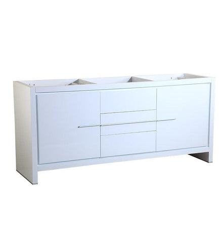 Image of Fresca Allier 72" White Modern Double Sink Bathroom Cabinet FCB8172WH