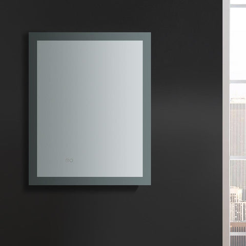 Image of Fresca Angelo 24" Wide x 30" Tall Bathroom Mirror w/ Halo Style LED Lighting FMR012430