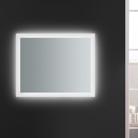 Image of Fresca Angelo 24" Wide x 30" Tall Bathroom Mirror w/ Halo Style LED Lighting FMR012430