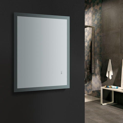 Image of Fresca Angelo 36" Wide x 30" Tall Bathroom Mirror w/ Halo Style LED Lighting FMR013630
