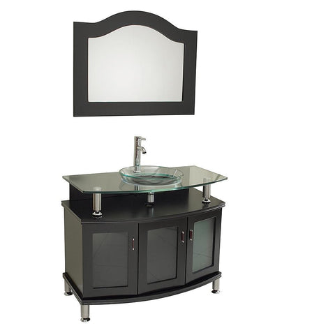 Image of Fresca Contento 40" Espresso Bathroom Vanity FVN3316ES-FFT1030BN