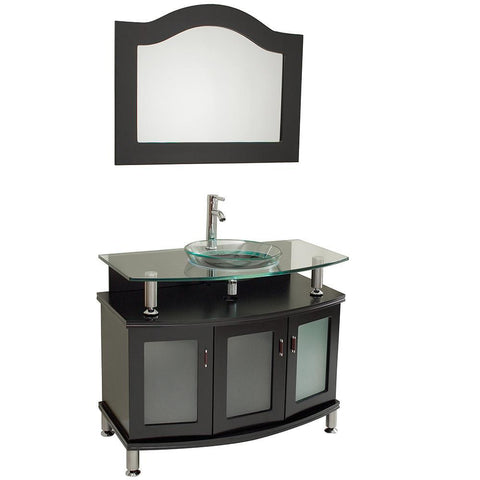 Image of Fresca Contento 40" Espresso Bathroom Vanity FVN3316ES-FFT1030BN