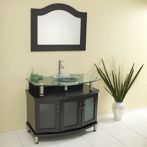 Image of Fresca Contento 40" Espresso Bathroom Vanity FVN3316ES-FFT1030BN