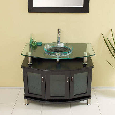 Image of Fresca Contento 40" Espresso Bathroom Vanity FVN3316ES-FFT1030BN