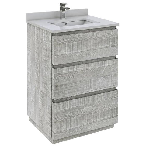 Image of Fresca Formosa 23" Ash Freestanding Modern Bathroom Base Cabinet | FCB3124ASH-FC FCB3124ASH-FC