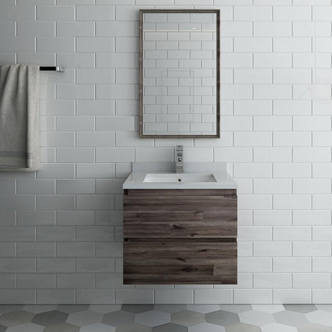 Image of Fresca Formosa 24" Wall Hung Modern Bathroom Vanity