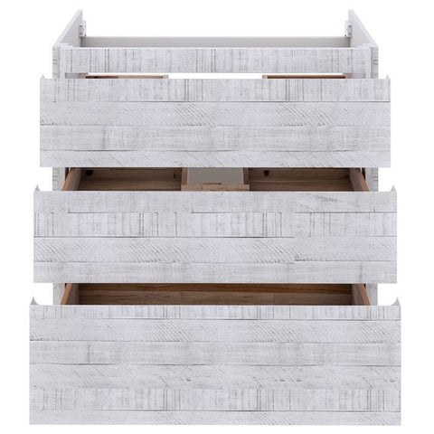Image of Fresca Formosa 35" Rustic White Freestanding Modern Bathroom Base Cabinet | FCB3136RWH-FC