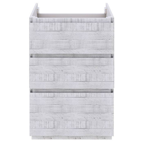 Image of Fresca Formosa 47" Rustic White Freestanding Modern Bathroom Base Cabinet | FCB31-122412RWH-FC