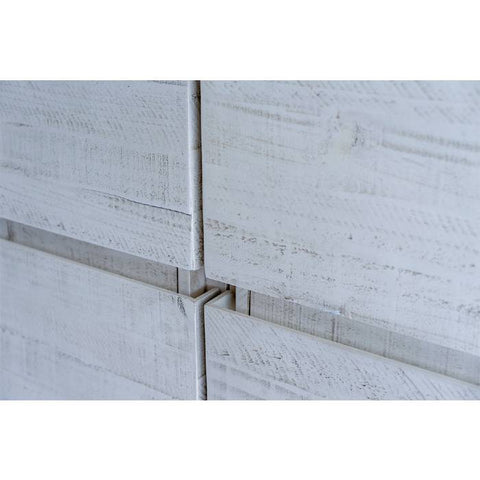 Image of Fresca Formosa 48" Rustic White Freestanding Open Bottom Double Sink Modern Bathroom Vanity | FCB31-2424RWH-FS-CWH-U FCB31-2424RWH-FS-CWH-U