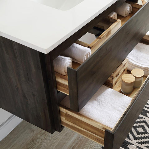 Image of Fresca Formosa 54" Wall Hung Modern Bathroom Vanity