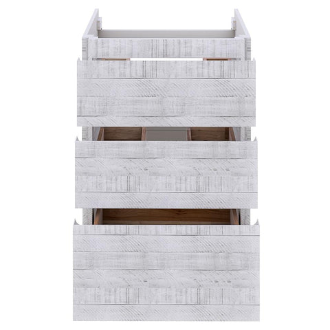 Image of Fresca Formosa 58" Rustic White Freestanding Double Sink Modern Bathroom Base Cabinet | FCB31-241224RWH-FC