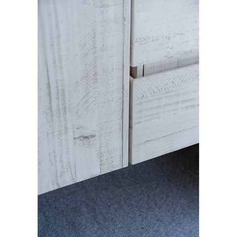 Image of Fresca Formosa 59" Rustic White Wall Hung Modern Bathroom Base Cabinet | FCB31-123612RWH FCB31-123612RWH