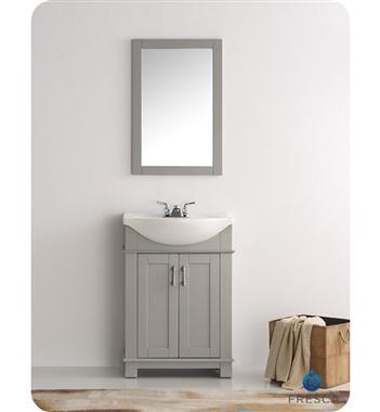 Image of Fresca Hartford 24" Gray Traditional Bathroom Vanity FVN2302GR-CMB