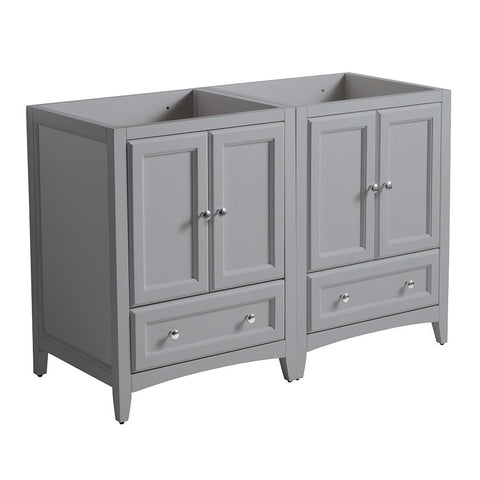 Image of Fresca Oxford 48" Gray Traditional Double Sink Bathroom Cabinets FCB20-2424GR