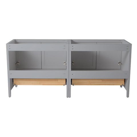 Image of Fresca Oxford 71" Gray Traditional Double Sink Bathroom Cabinets FCB20-3636GR