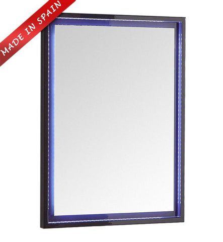 Image of Fresca Platinum Due 24" Glossy Cobalt Bathroom LED Mirror FPMR7824CB