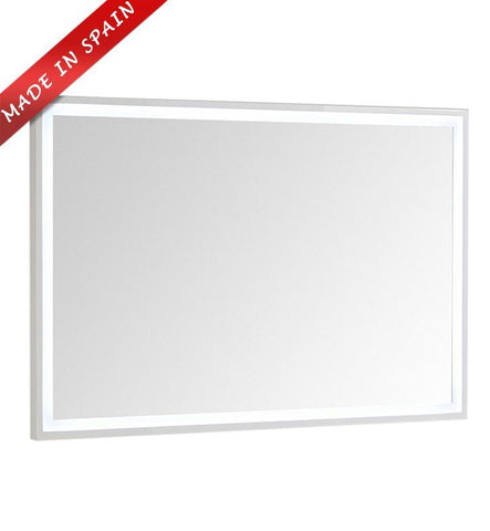 Image of Fresca Platinum Due 48" Glossy White Bathroom LED Mirror FPMR7848WH