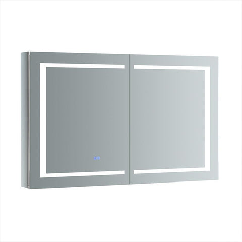 Image of Fresca Spazio 48" Wide x 30" Tall Bathroom Medicine Cabinet w/ LED Lighting FMC024830
