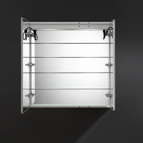 Image of Fresca Tiempo 36" Wide x 36" Tall Bathroom Medicine Cabinet w/ LED Lighting FMC013636
