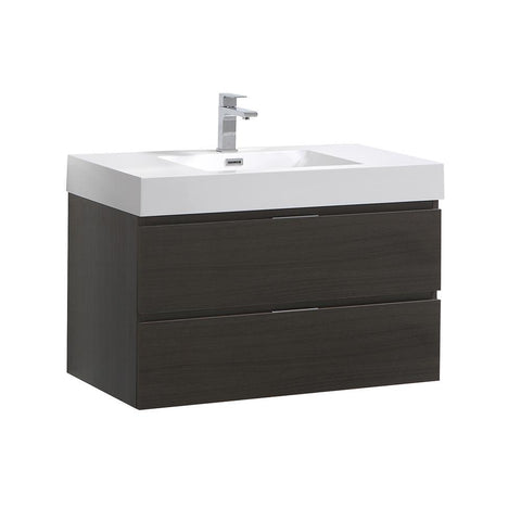 Image of Fresca Valencia 36" Wall Hung Modern Bathroom Vanity FCB8336GG-I