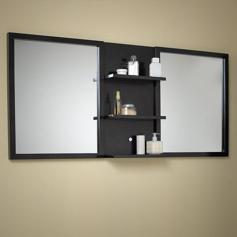 Image of Fresca Vetta 22" Espresso Mirrors with Shelf Combination FMR6193ES-SHF