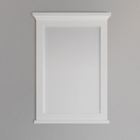 Image of Fresca Windsor 27" Matte White Bathroom Mirror | FMR2427WHM FMR2427WHM