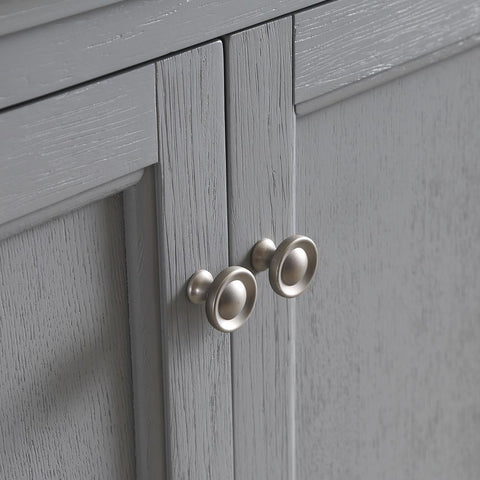 Image of Fresca Windsor 30" Gray Textured Traditional Bathroom Vanity FVN2430GRV-FFT1030BN