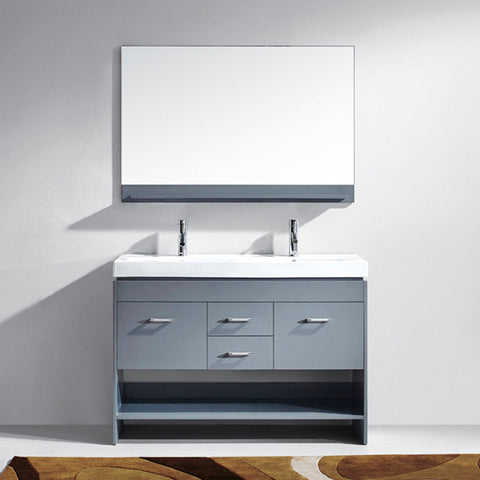 Image of Gloria 48" Double Bathroom Vanity MD-423-THNB-ES