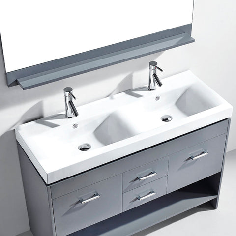 Image of Gloria 48" Double Bathroom Vanity MD-423-THNB-ES