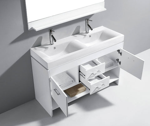 Image of Gloria 48" Double Bathroom Vanity MD-423-THNB-ES
