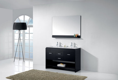 Image of Gloria 48" Double Bathroom Vanity MD-423-THNB-ES