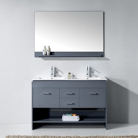 Image of Gloria 48" Double Bathroom Vanity MD-423-THNB-ES