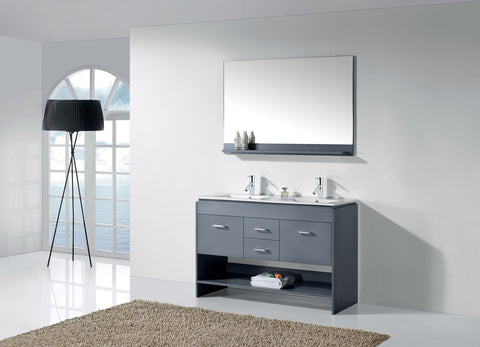 Image of Gloria 48" Double Bathroom Vanity MD-423-THNB-ES